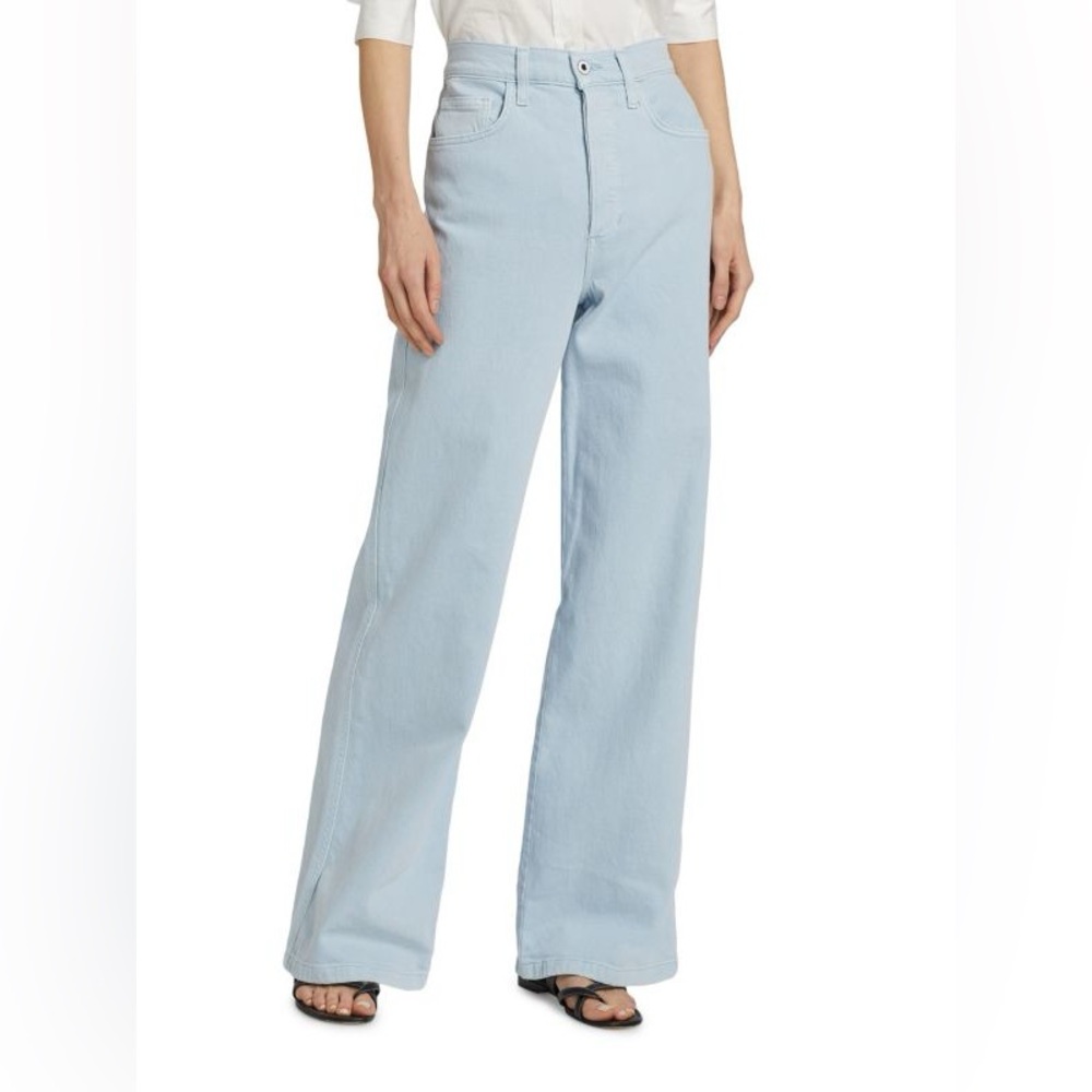 NEW Favorite Daughter The Masha Super High-Rise Wide-Leg Jeans Coastal Light 32‎